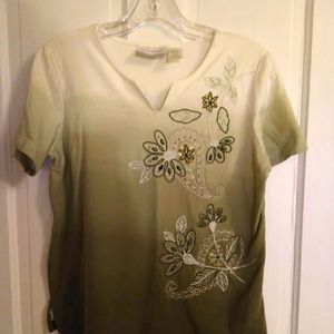Alfred Dunner Large Petite Floral Top